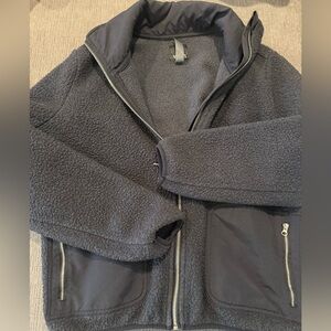 Vuori Alpine Sherpa Fleece Jacket- black, Size Small